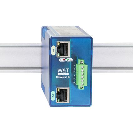 W&T Microwall IO, IP20, botier plastique, bleu