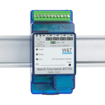 W&T Commutateur de minuterie numrique Time Switch Web-IO