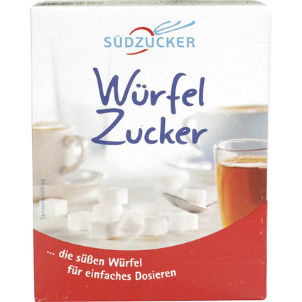 SDZCKER Sucre en morceaux, bote de 500 g