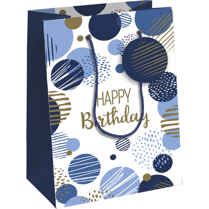 Clairefontaine Sac cadeau "Happy Birthday bleu", moyen