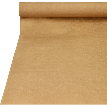 PAPSTAR Nappe de table damasse, (l)1,0 x (L)25 m, naturel