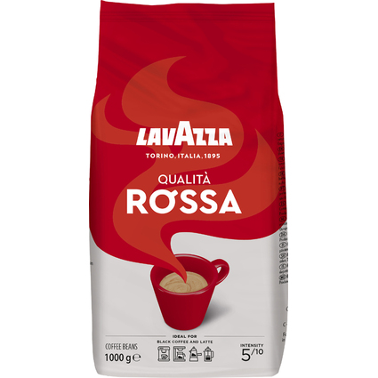 LAVAZZA Caf "QUALITA ROSSA", grain entier, 1.000 g
