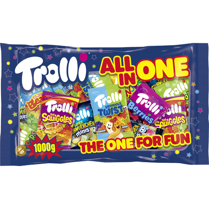 Trolli Bonbon glifi aux fruits ALL IN ONE, sachet 1 kg