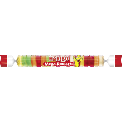 HARIBO Gomme aux fruits Mega-ROULETTE, rouleau de  45 g