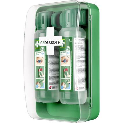 CEDERROTH Station de rinage oculaire, quip, 2 x 500 ml