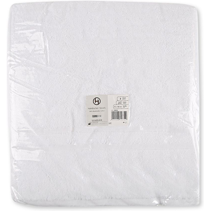 HYGOSTAR Serviette de toilette, 700 x 1.400 mm, blanc