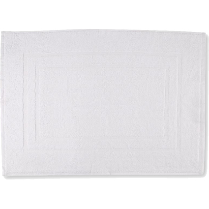 HYGOSTAR Tapis de bain, 500 x 700 mm, en coton, blanc