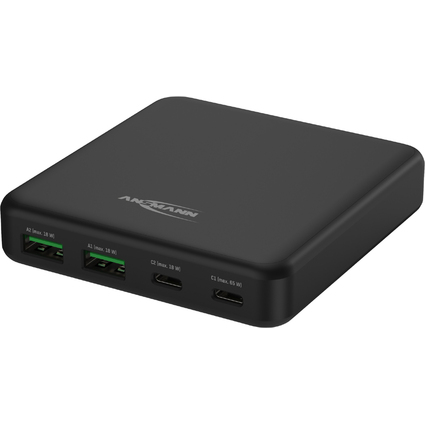 ANSMANN Chargeur USB de bureau DC465PD, noir