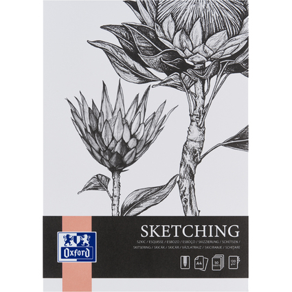 Oxford Art Bloc de croquis "Sketching", A4, 120 g/m2