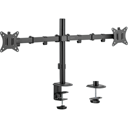 LogiLink Support double cran, longueur bras: 376 mm, noir