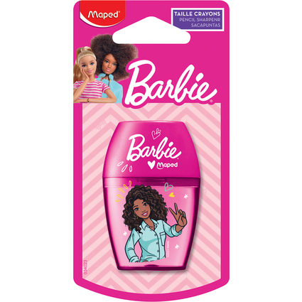 Maped Taille-crayon Barbie, en plastique, rose