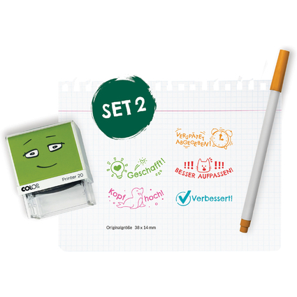 COLOP Schulstempel-Set "NIO SCHOOL", Printer 20 SET 2