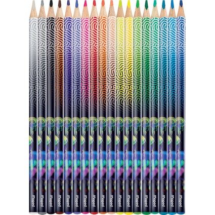 Maped Crayon de couleur DEEPSEA PARADISE, tui carton de 18