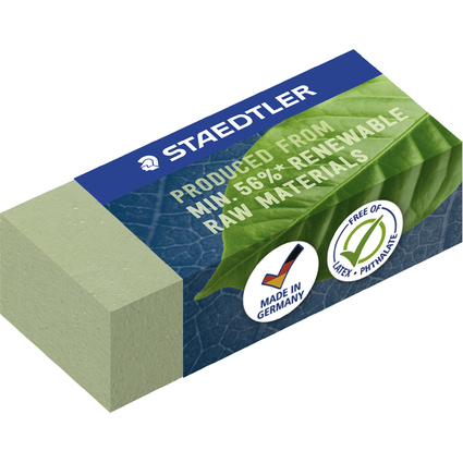 STAEDTLER Gomme, 43 x 19 x 13 mm, vert olive