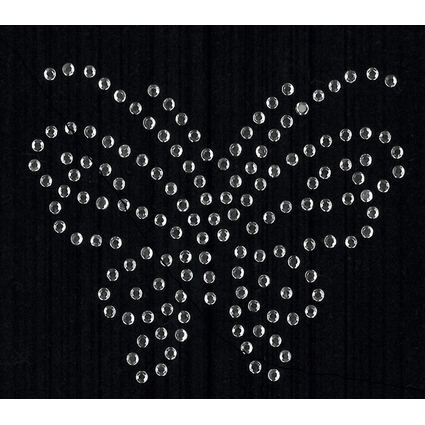 KLEIBER Application strass "Papillon", 55 x 60 mm