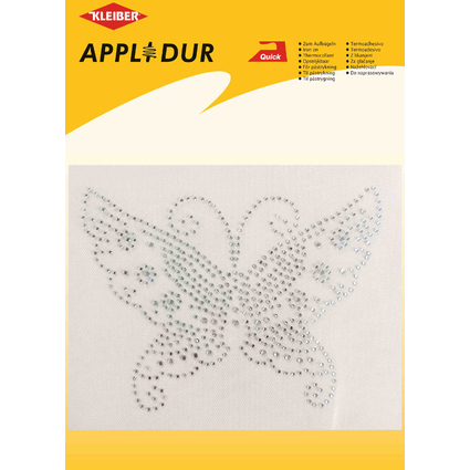 KLEIBER Application strass XL "Papillon", 140 x 100 mm