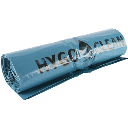 HYGOCLEAN Sac poubelle, 240 litres, en LDPE, bleu