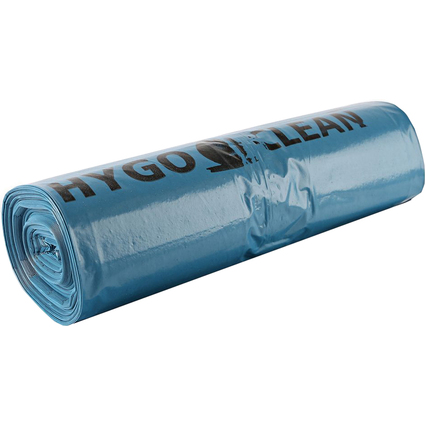 HYGOCLEAN Sac poubelle, 160 litres, en LDPE, bleu