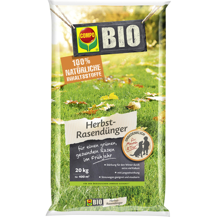 COMPO BIO Herbstrasen-Dnger, 20 kg fr 400 qm