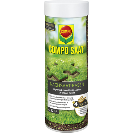 COMPO SAAT Nachsaat-Rasen, 440 g fr 22 qm, Streudose