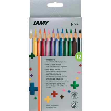 LAMY Crayon de couleur triangulaire plus, tui carton de 12