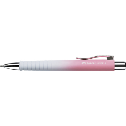 FABER-CASTELL Stylo  bille POLY BALL, blanc / rose