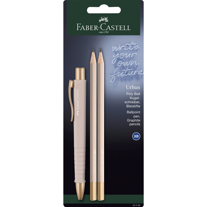 FABER-CASTELL Set d'criture POLY BALL URBAN, rose