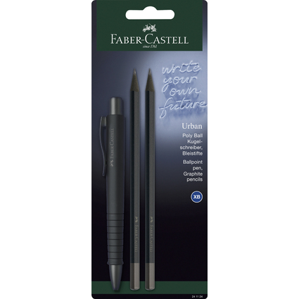 FABER-CASTELL Set d'criture POLY BALL URBAN, noir