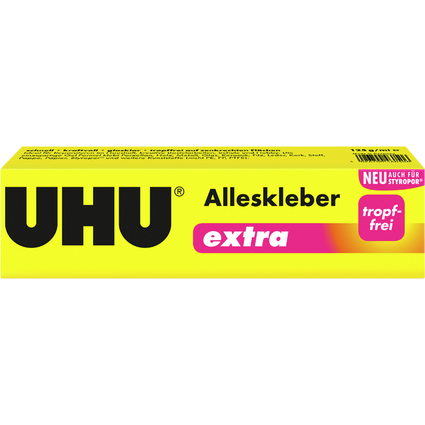 UHU Colle universelle extra, avec du solvant, 125 g