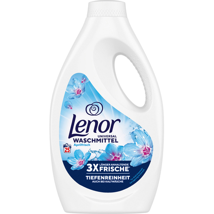 Lenor Lessive liquide Fracheur d'avril, 1,25 l, 25 lavages