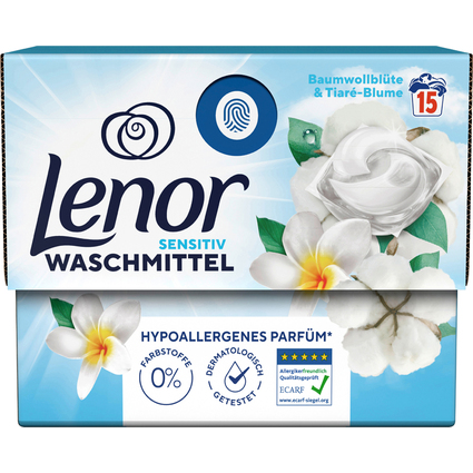 Lenor Lessive en capsules Sensitiv, 15 lavages