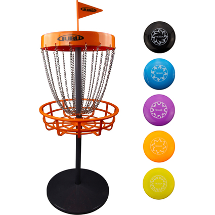 SCHILDKRT Guru Disc Golf Set de mini panier de basket