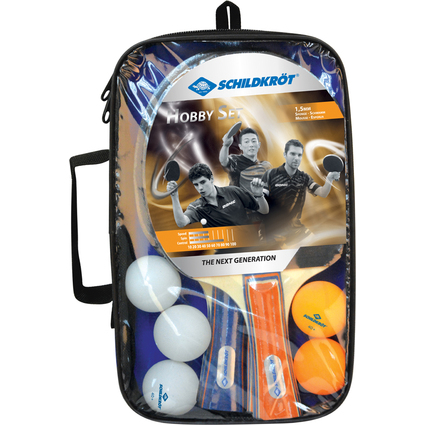 SCHILDKRT Kit tennis de table Hobby, pour 4 joueurs