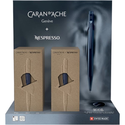 CARAN D'ACHE Stylo  bille 849 Nespresso 6, en prsentoir