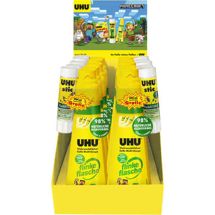 UHU Colle multi-usage "flinke flasche" ReNature + bton