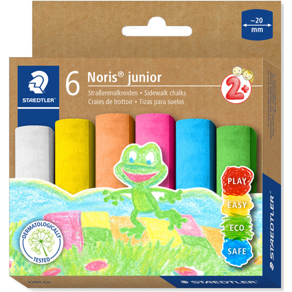 STAEDTLER Craie de trottoir Noris junior, carton de 6