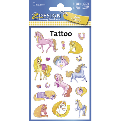 ZDesign KIDS Tatouage enfants "chevaux", color