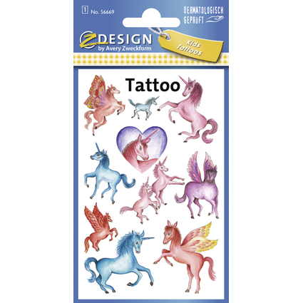 ZDesign KIDS Tatouages "licornes", color