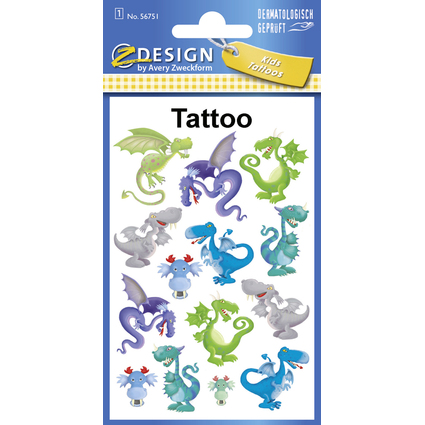 ZDesign KIDS Tatouages "dragons", color