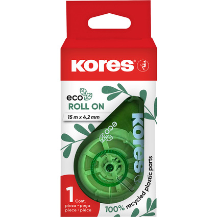 Kores Roller correcteur jetable "RollOn ECO", 4,2 mm x 15 m