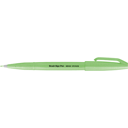 PentelArts Stylo feutre Brush Sign Pen SES15, vert fluo