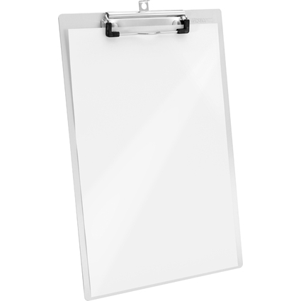 WESTCOTT Porte-bloc  pince en aluminium, A4, argent