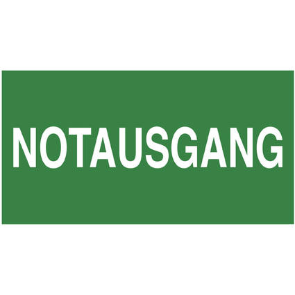 EXACOMPTA Hinweisschild "Notausgang", grn/wei