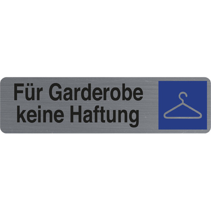 EXACOMPTA Hinweisschild "Fr Garderobe keine Haftung"