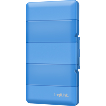 LogiLink Bote de protection pour 4 SSD M.2 NGFF/NVMe, bleu