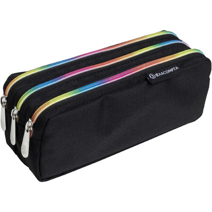 EXACOMPTA Trousse Rainbow, polyester, 3 compartiments