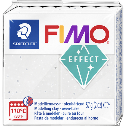 FIMO Pte  modeler EFFECT, 57 g, blanc granit