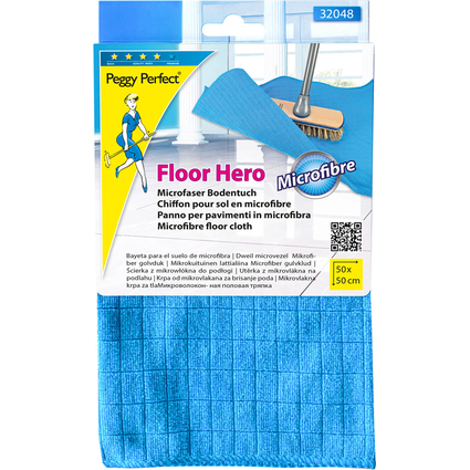Peggy Perfect Chiffon de sol microfibre "Floor Hero", bleu