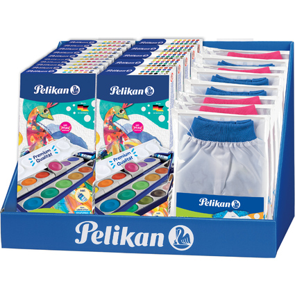 Pelikan Prsentoir scolaire: botes de peinture / tabliers