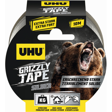 UHU Ruban adhsif toil en PE GRIZZLY TAPE, 49 mm x 10 m